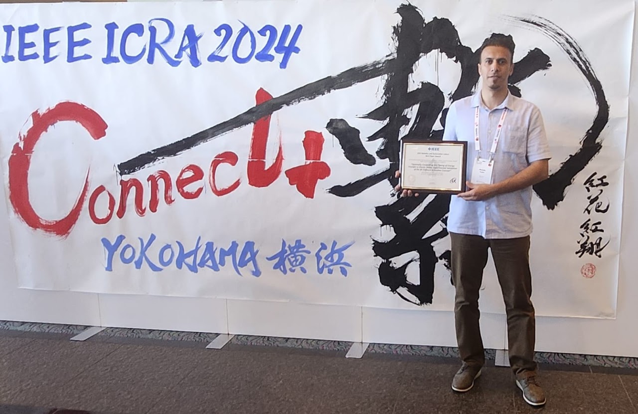Award presentation at IEEE ICRA 2024 in Yokohama