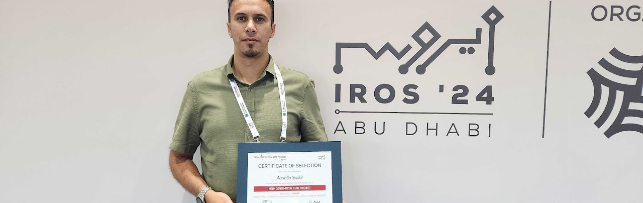 Certificate of selection for IROS 2024 in Abu Dhabi